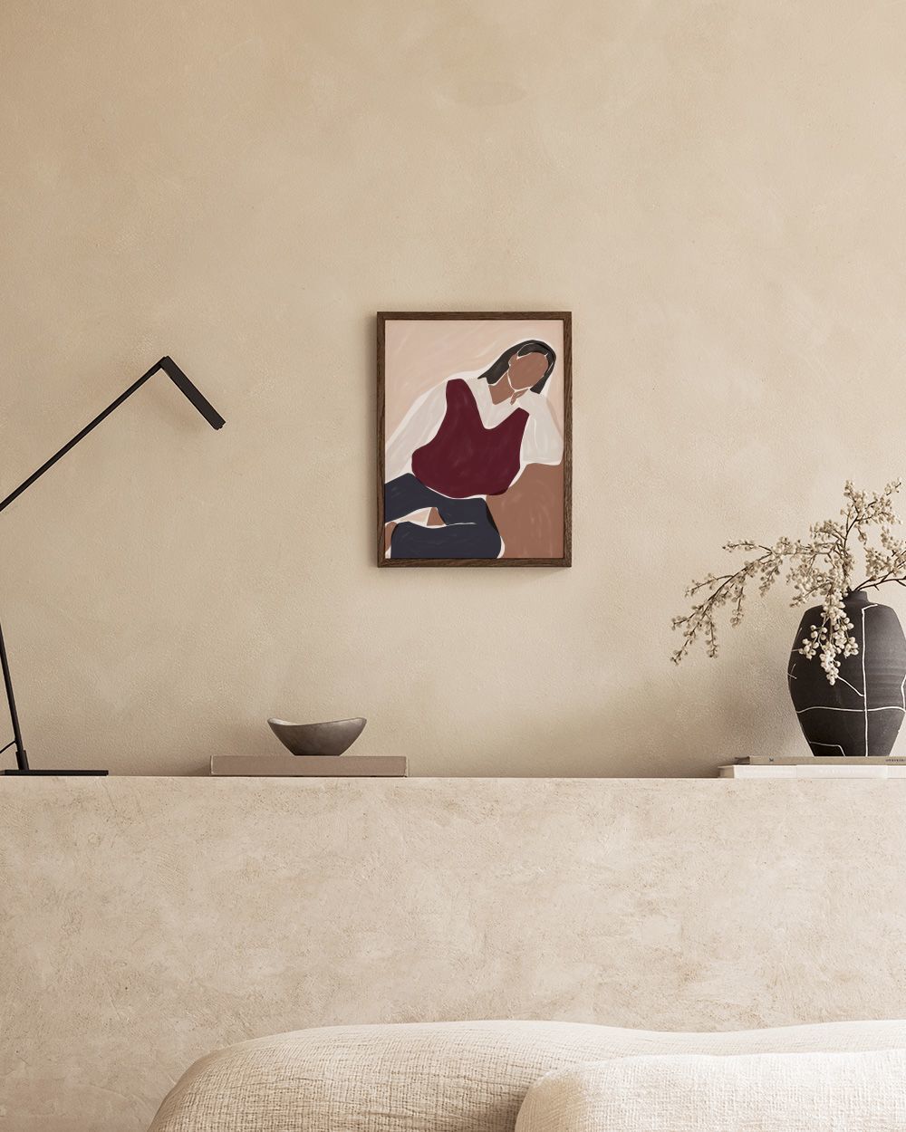 Ivy Green - Contemplating Illustration Print