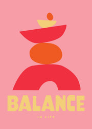 Graphic Balance in Life Print
