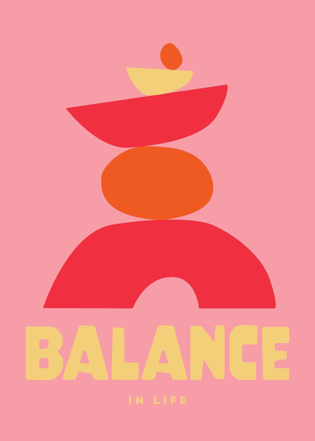 Graphic Balance in Life Print
