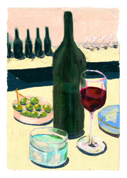 Laura Page - Glass of Wine Print