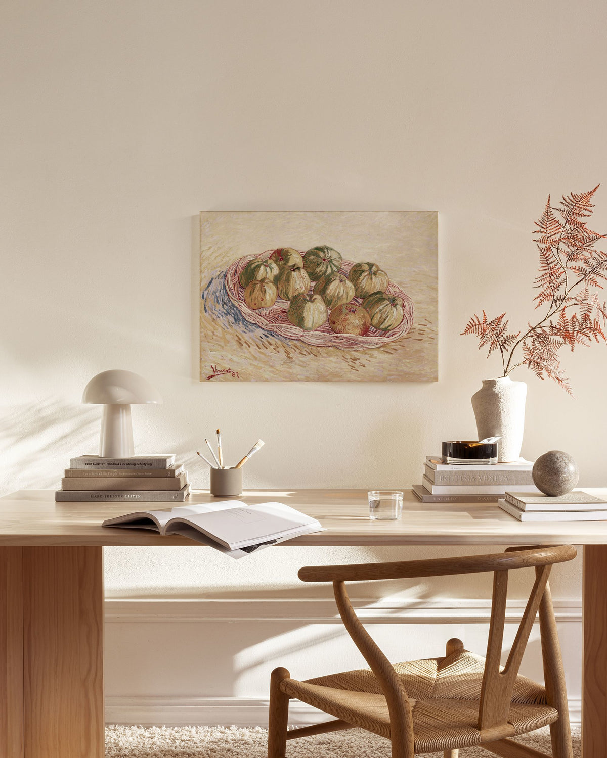 Van Gogh - Still Life, Basket of Apples Canvas print