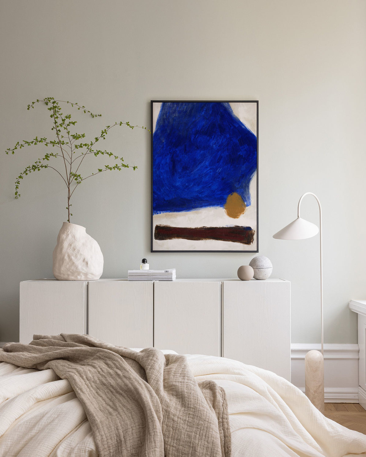 Bold Blue Canvas print
