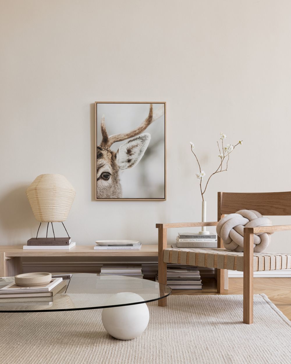 Reindeer Close Up Canvas print
