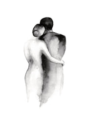 Watercolor Embrace Print