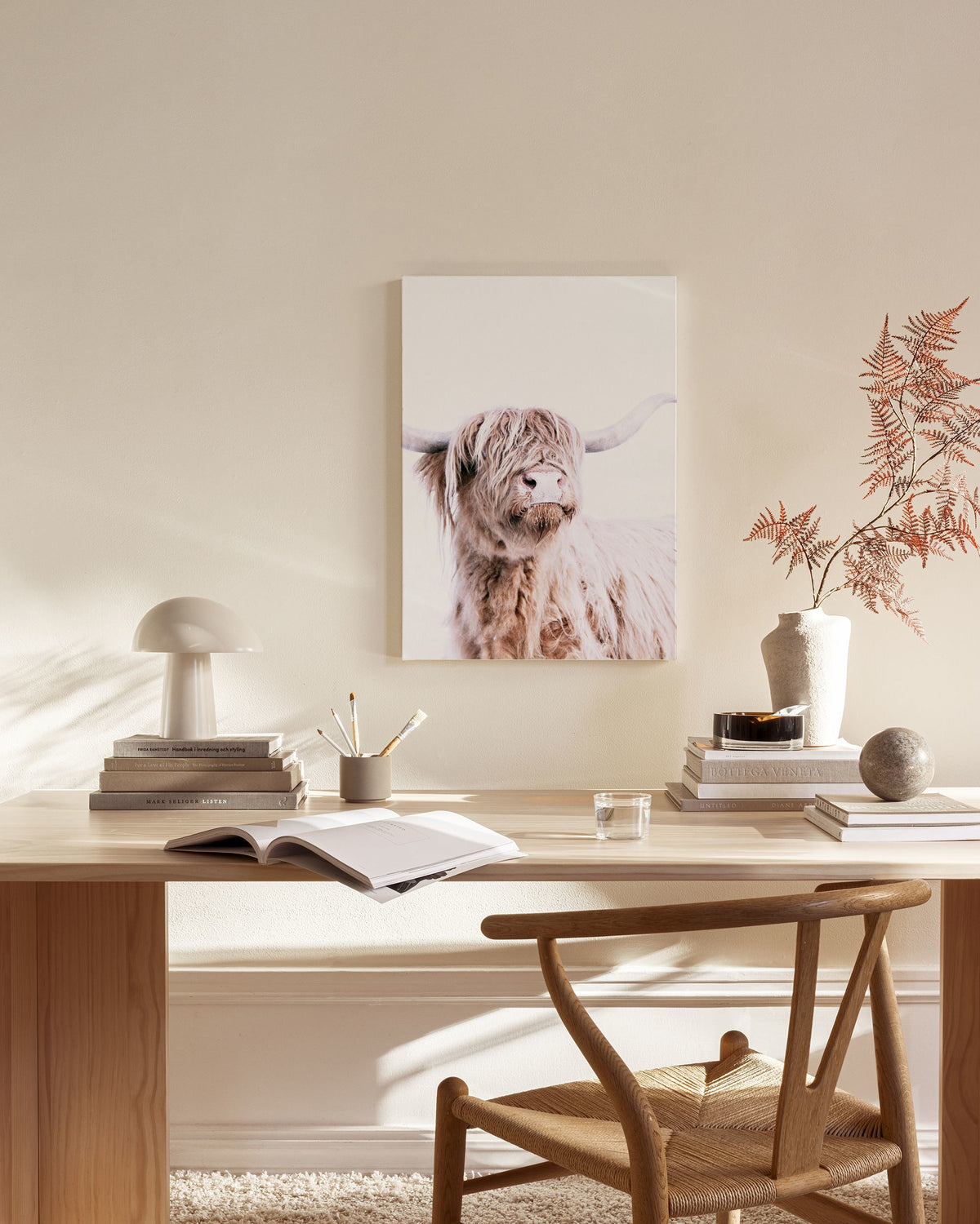 Highland Cattle Portrait Canvas print