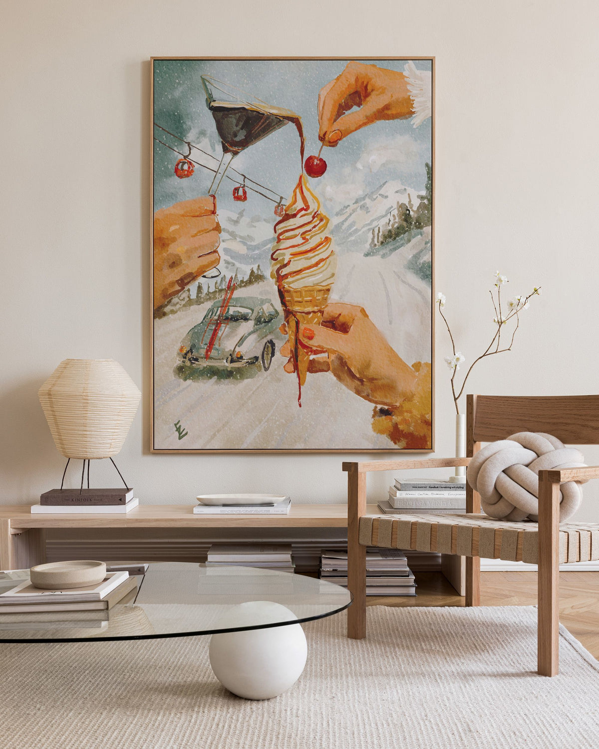 Ekaterina Zagorska - Vanilla Ice Canvas print