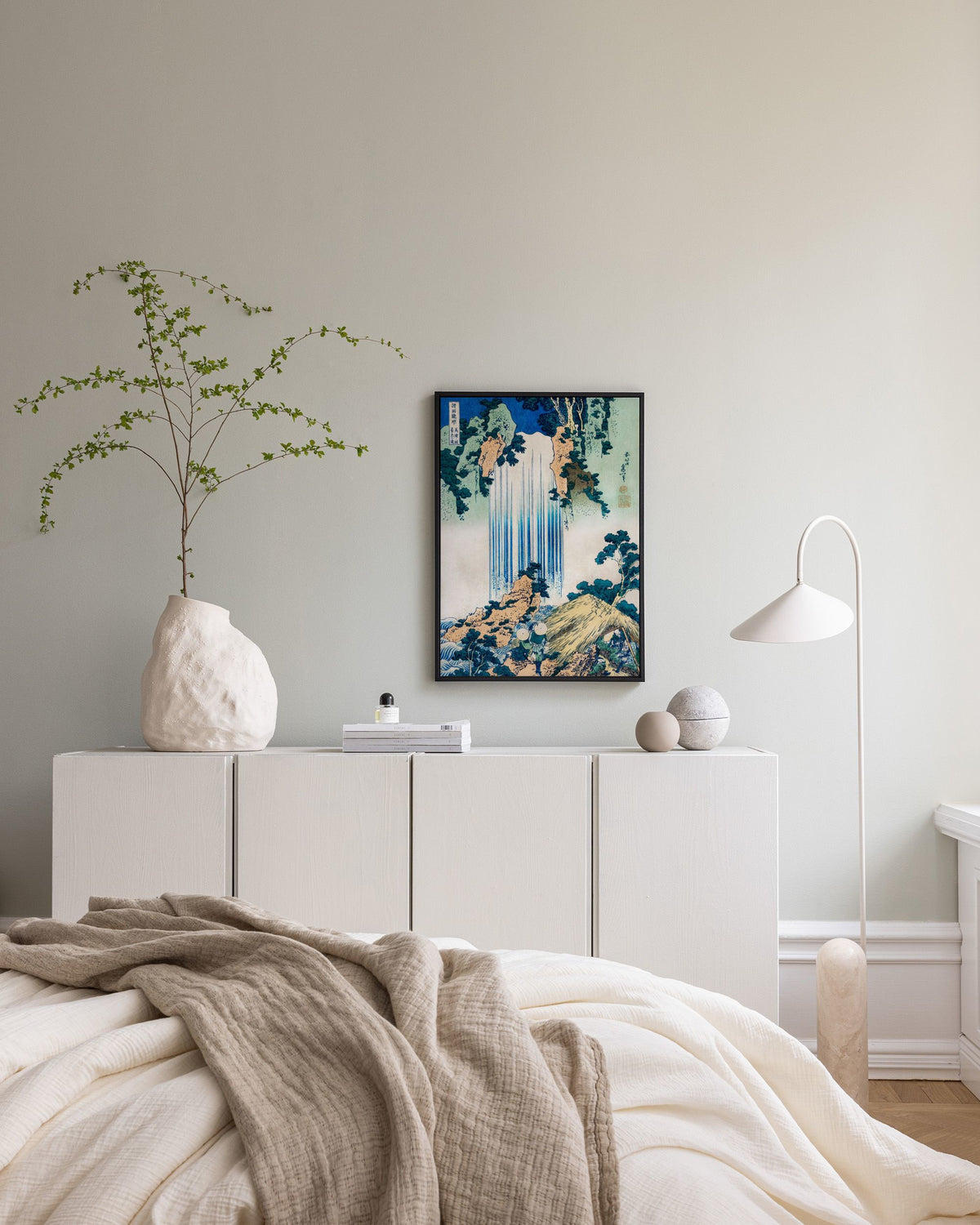 Hokusai - Yoro Waterfall in Mino Province Canvas print