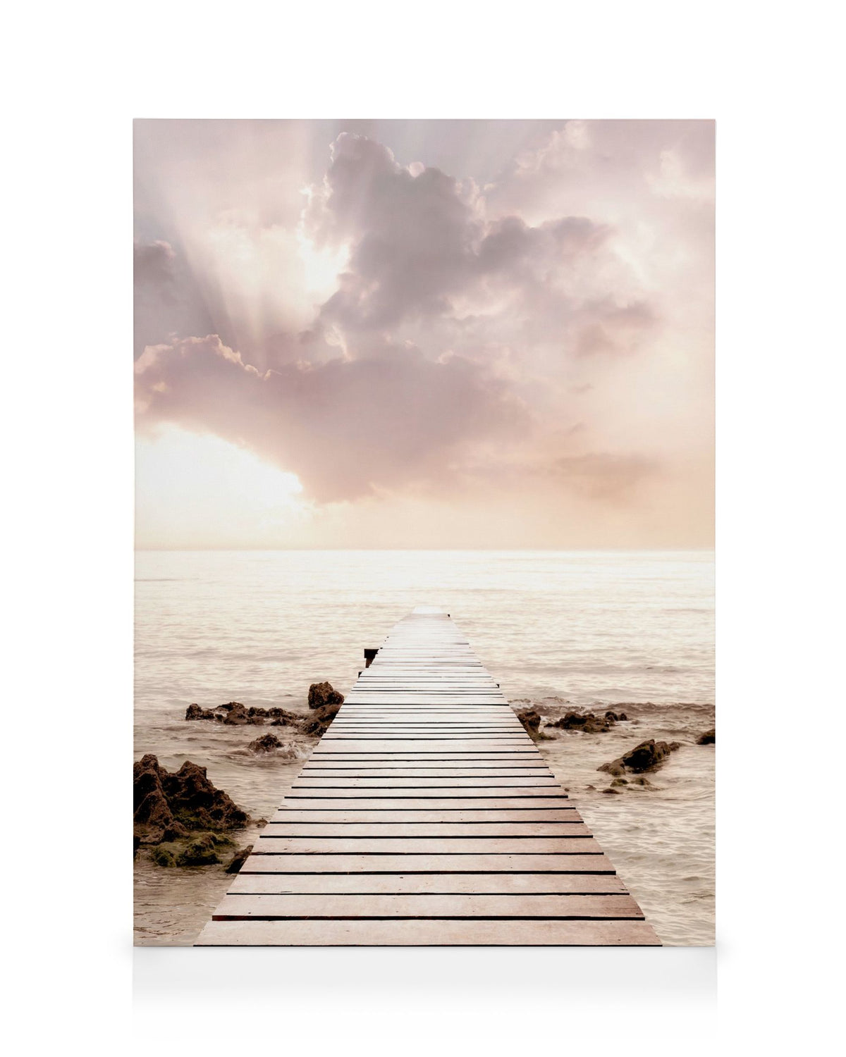 Jetty Facing the Sea Canvas print