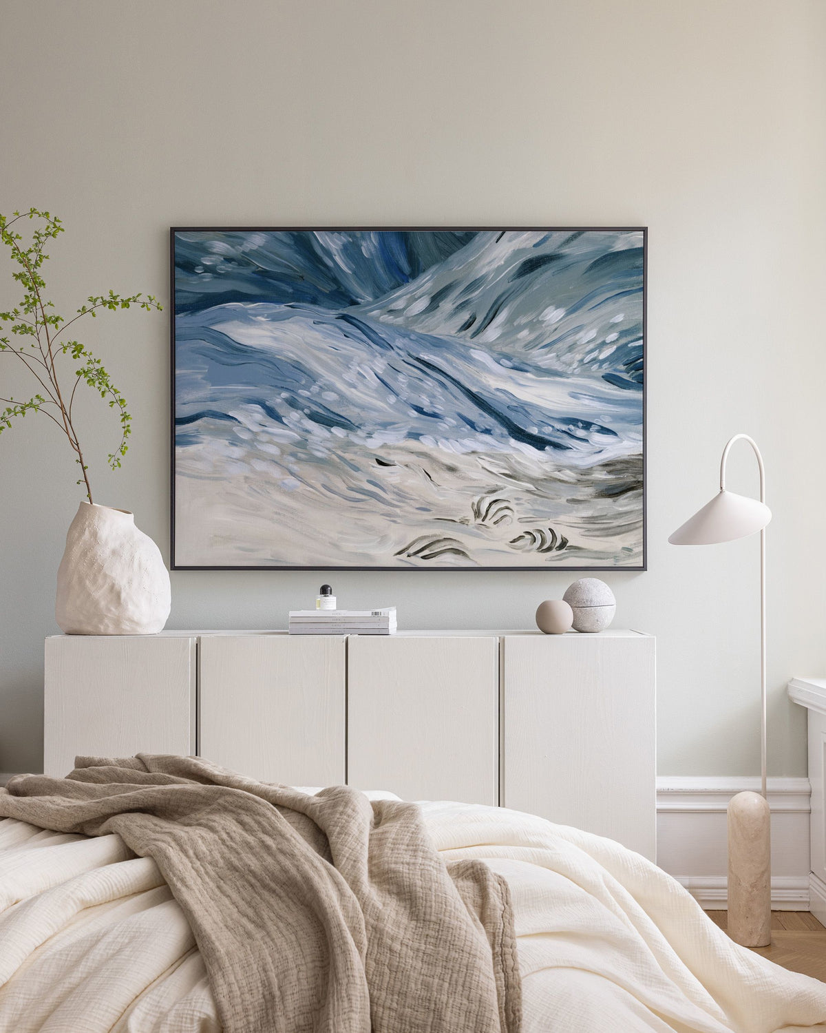 Wavy Beach Canvas print