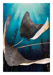 SpaceFrog Designs - Metallic Stingray Print