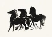 Leo Gestel - Three Black Horses Print