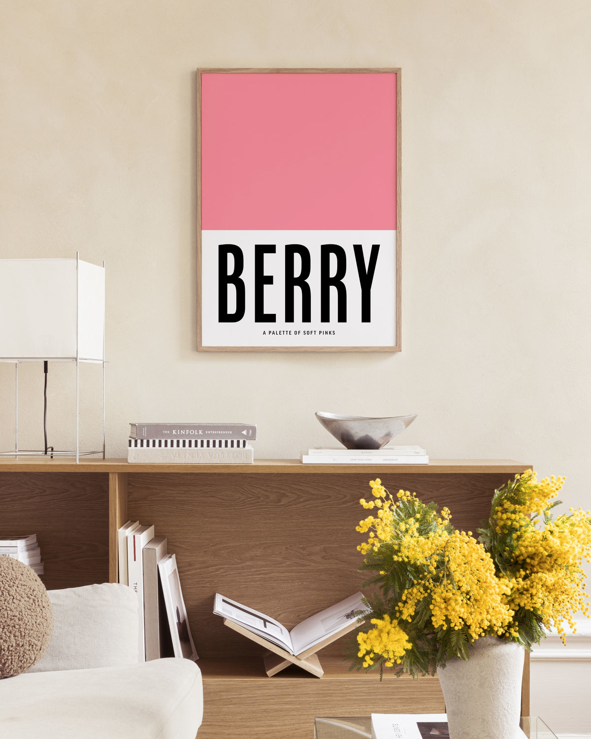 Berry Pink Print