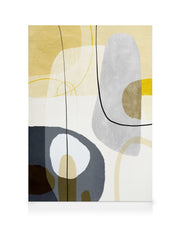 Yellow Touch Graphic No2 Canvas print