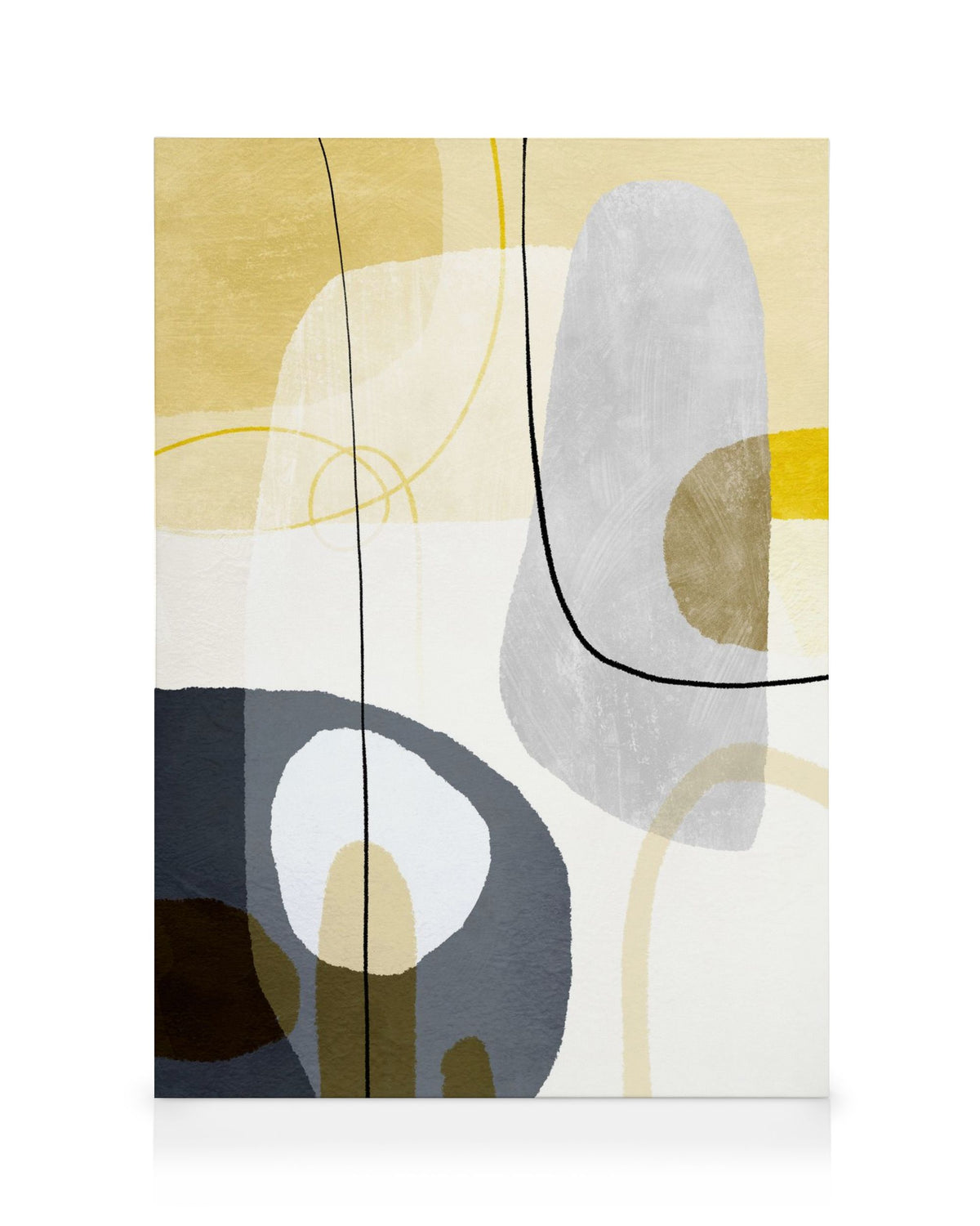 Yellow Touch Graphic No2 Canvas print