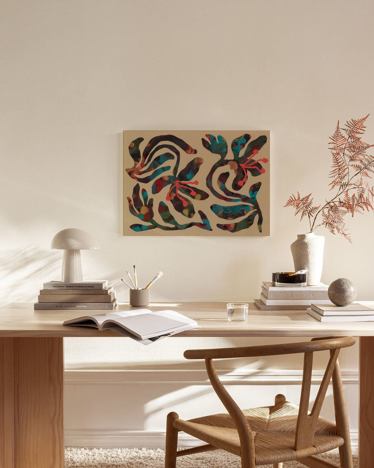 Marbled Garden Canvas print
