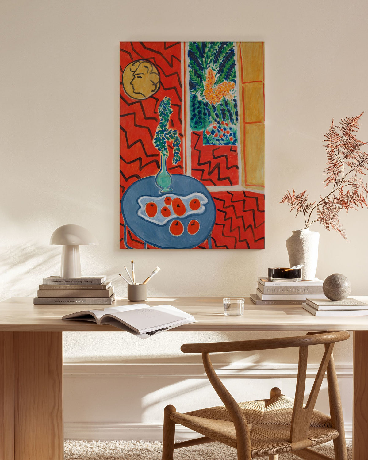 Matisse - Red Interior, Still Life on a Blue Table Canvas print
