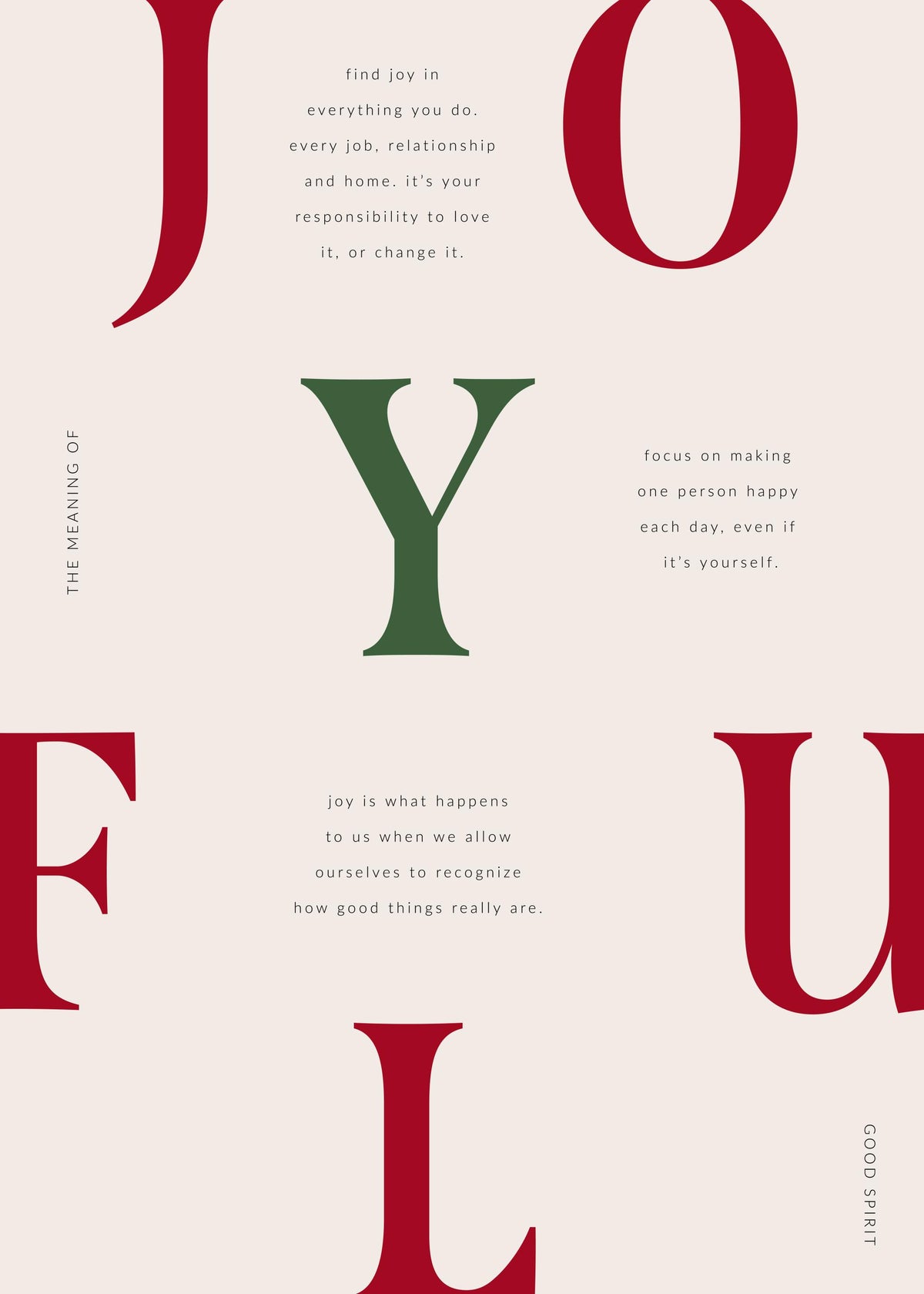 Joyful Letters Print