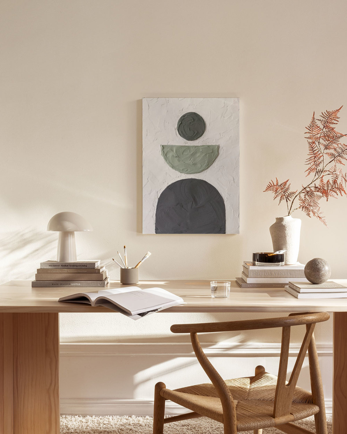 Balance in Green Canvas print