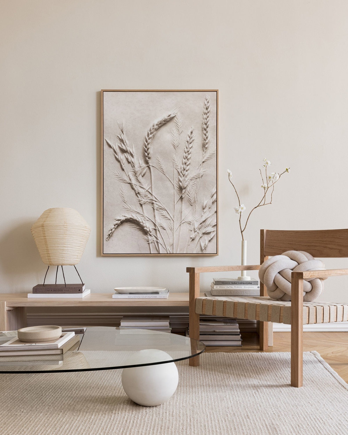 Relief Wheat Canvas print