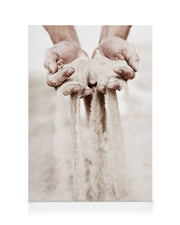 Sand Slipping Through Canvas print