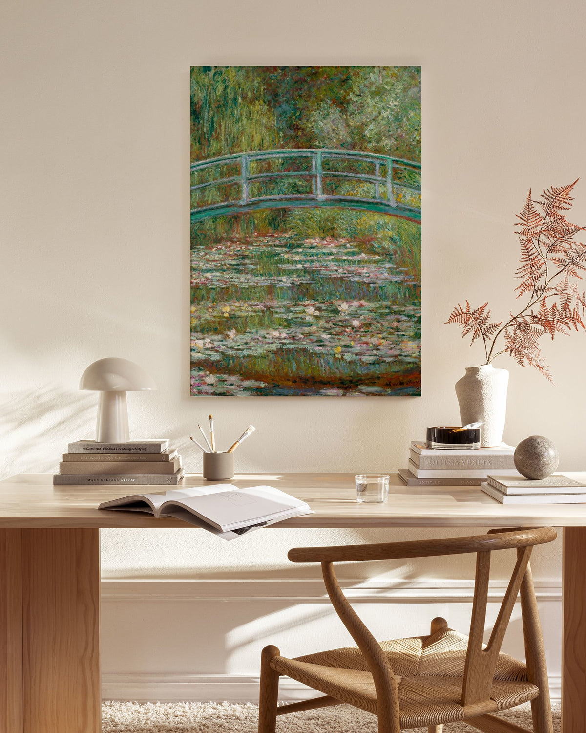Monet - Bridge over a Pond of Water Lilies Canvas print