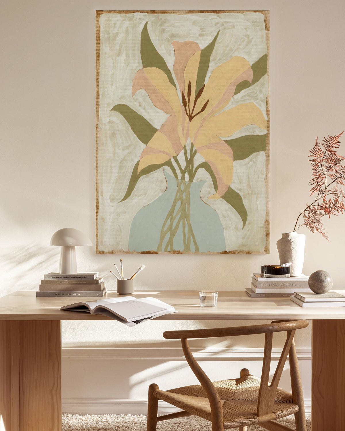 Lily in Vase Canvas print