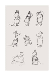 Moomin Characters No1 Print