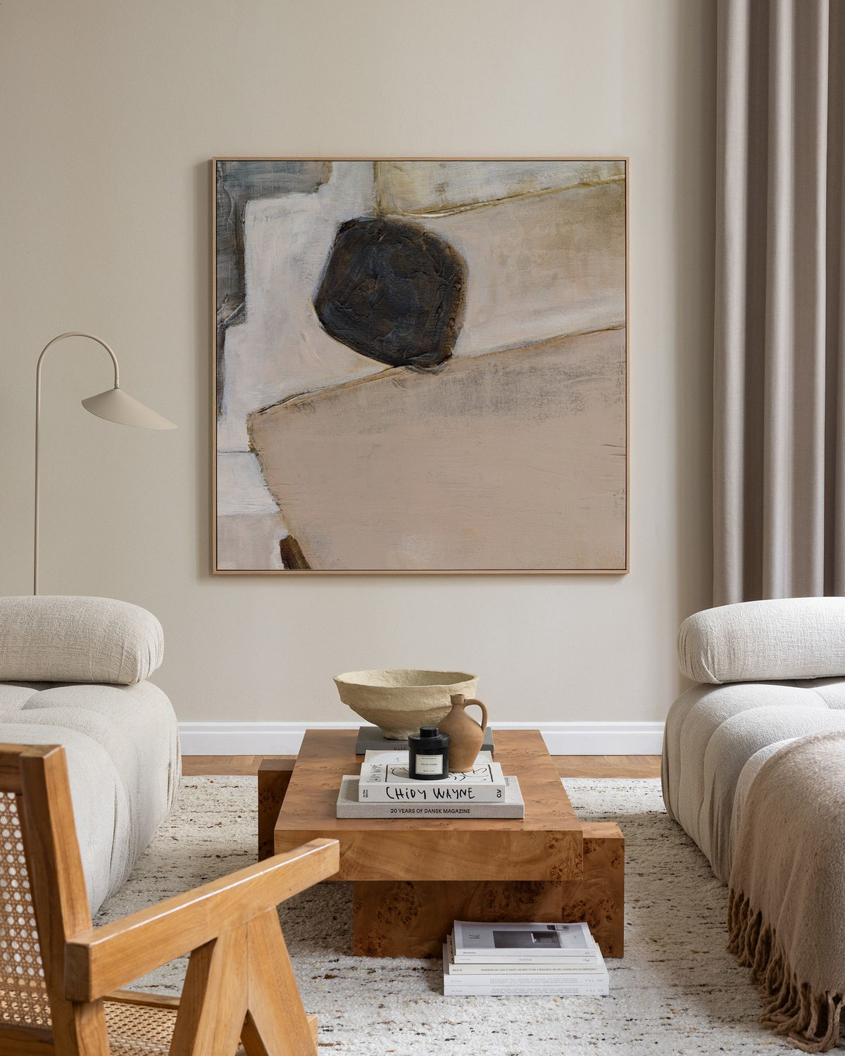Grounded Shapes No1 Canvas print