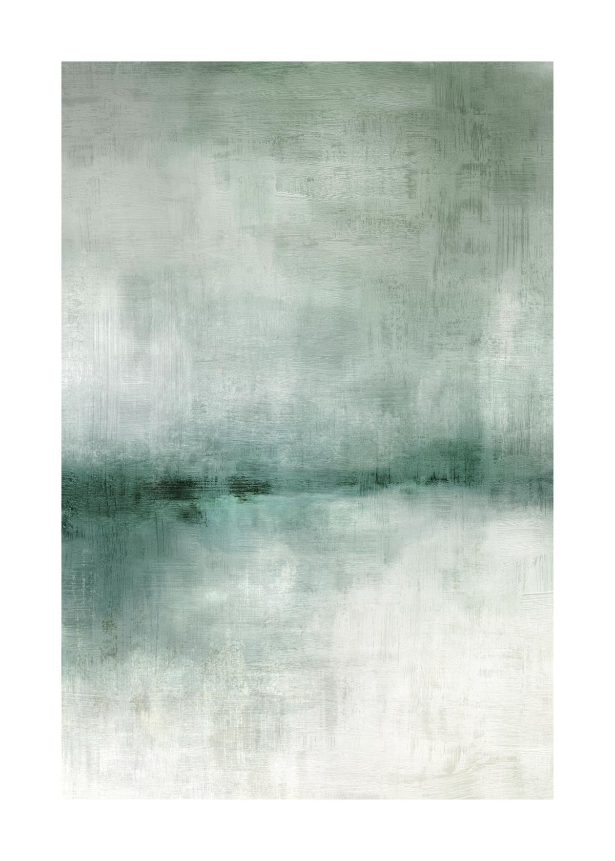 Abstract Scenery Green No2 Print