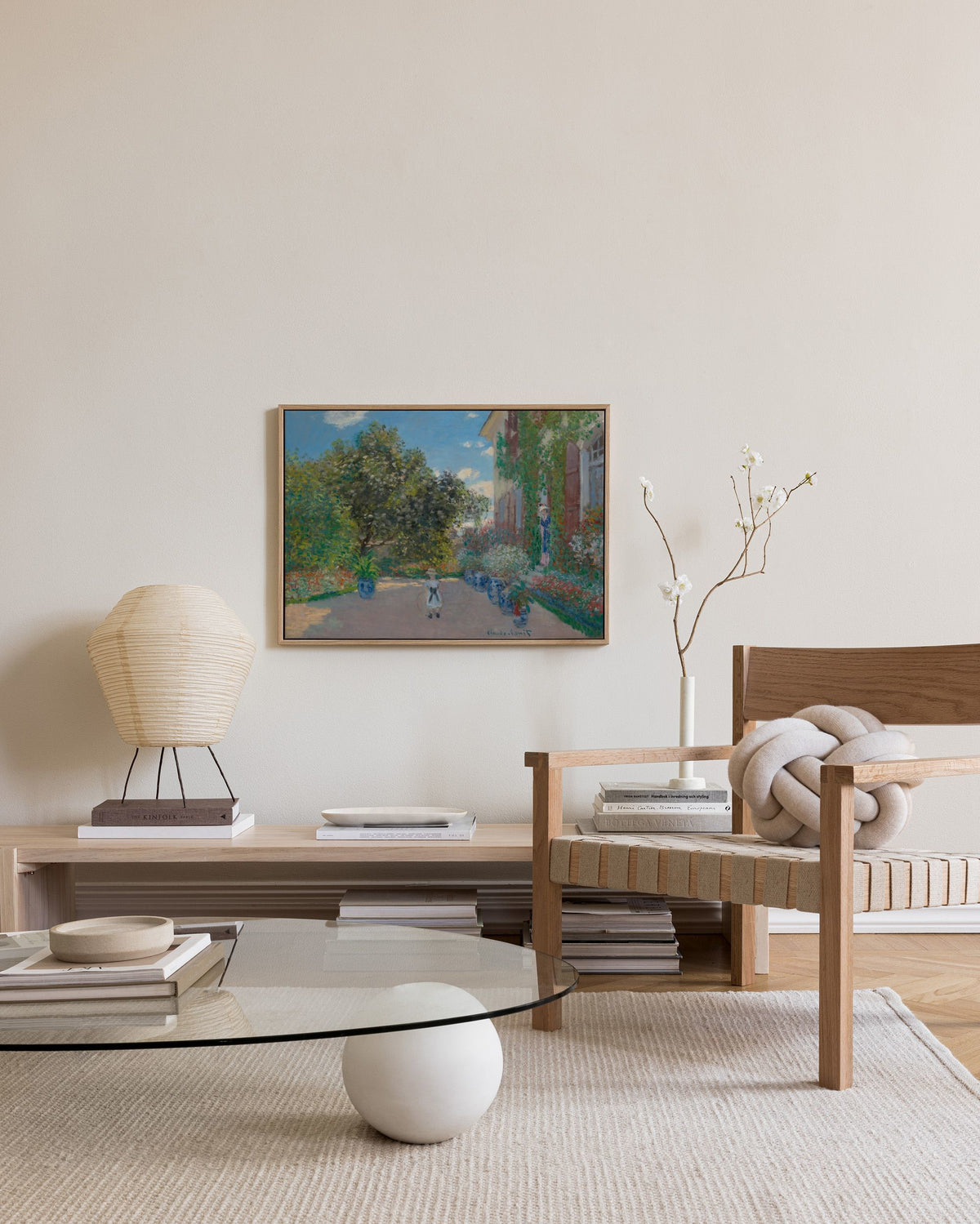 Monet - The Artist’s House at Argenteuil Canvas print