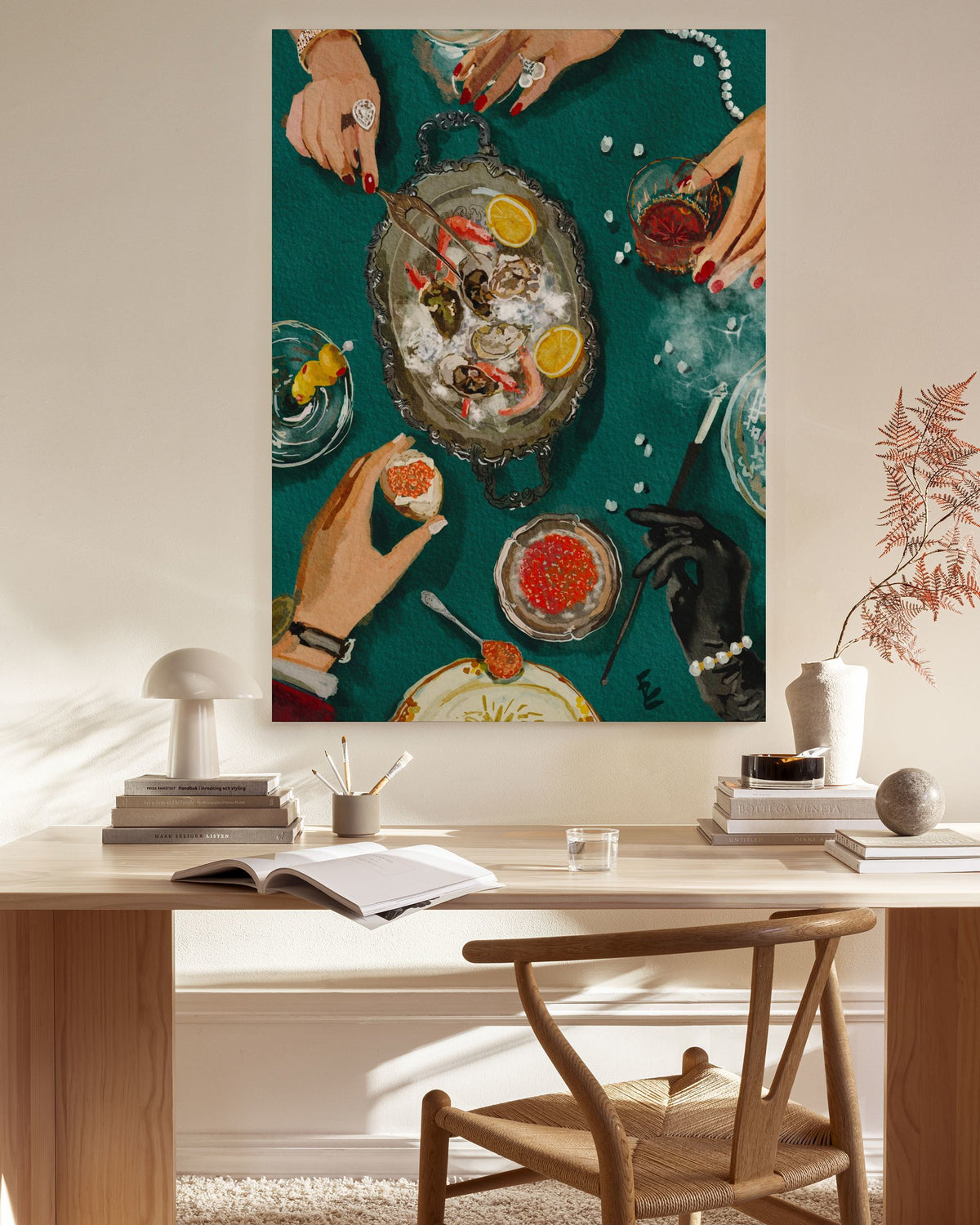 Ekaterina Zagorska - Luxury Dinner Canvas print