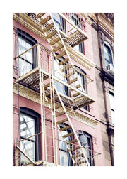 Pink Fire Escape Print