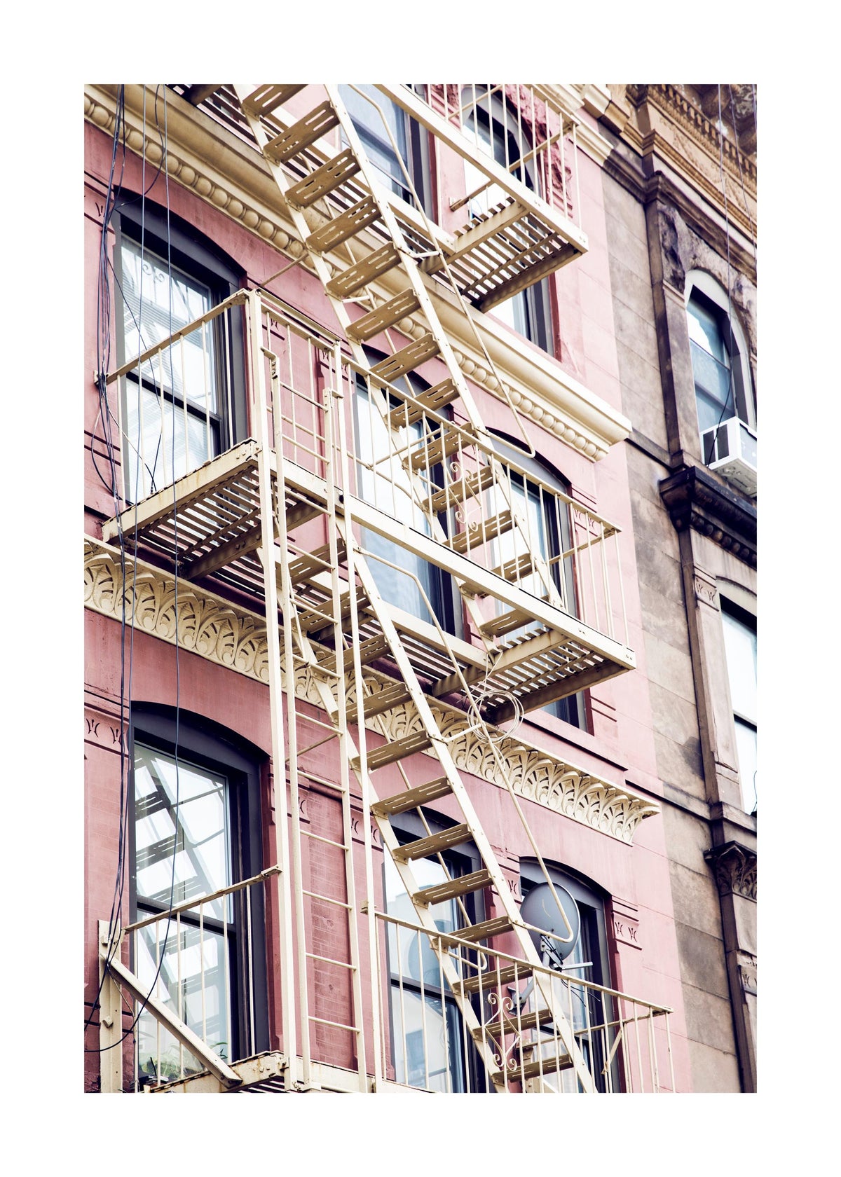 Pink Fire Escape Print