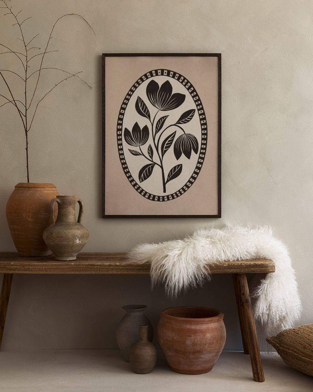Gothic Flower Print