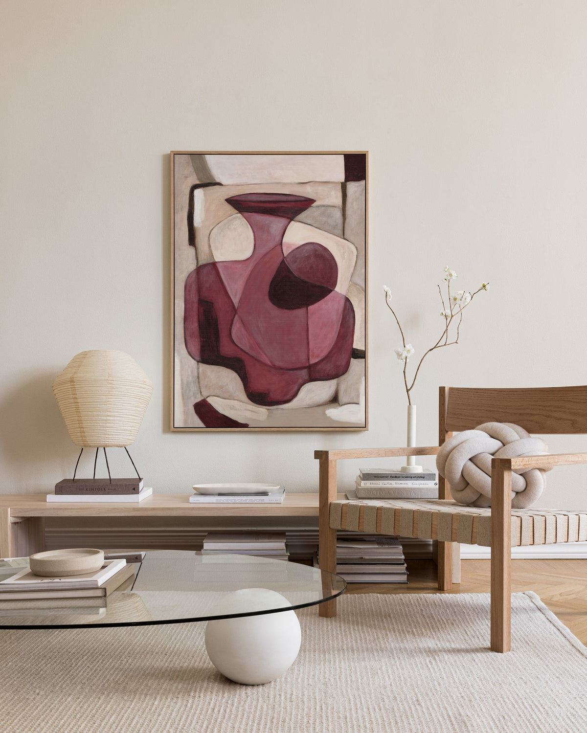 Bordeaux Vase Canvas print