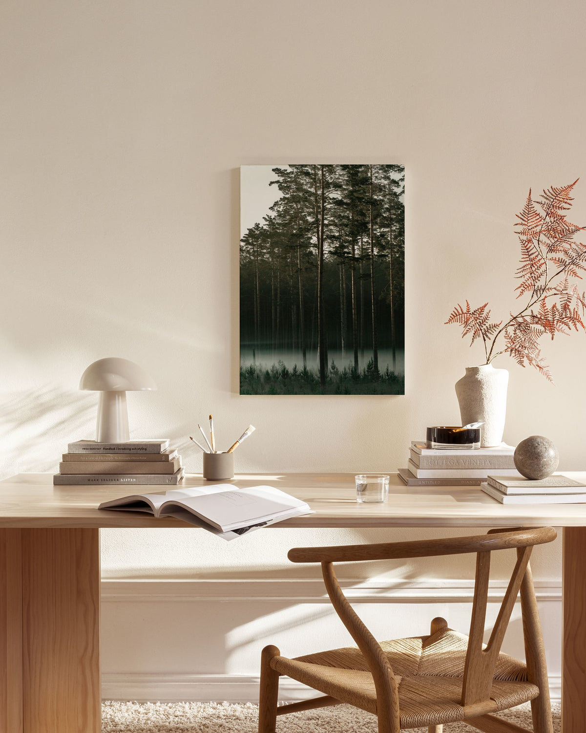 Misty Forest Canvas print