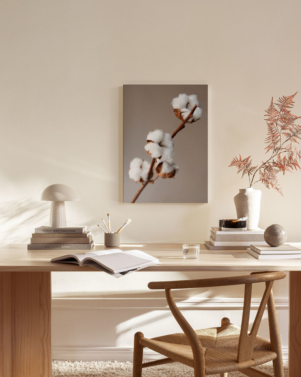 Cotton Flower Canvas print