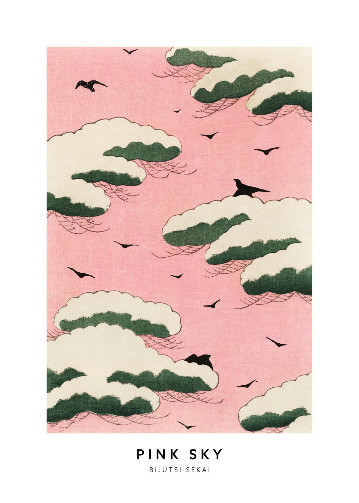 Watanabe Seitei - Pink Sky Print