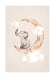 Dreaming Elephant Print