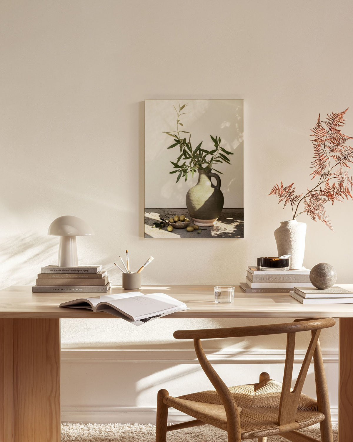 Sunlit Olives Canvas print