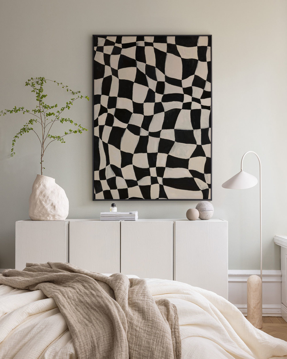 Checkers in Wonderland Canvas print