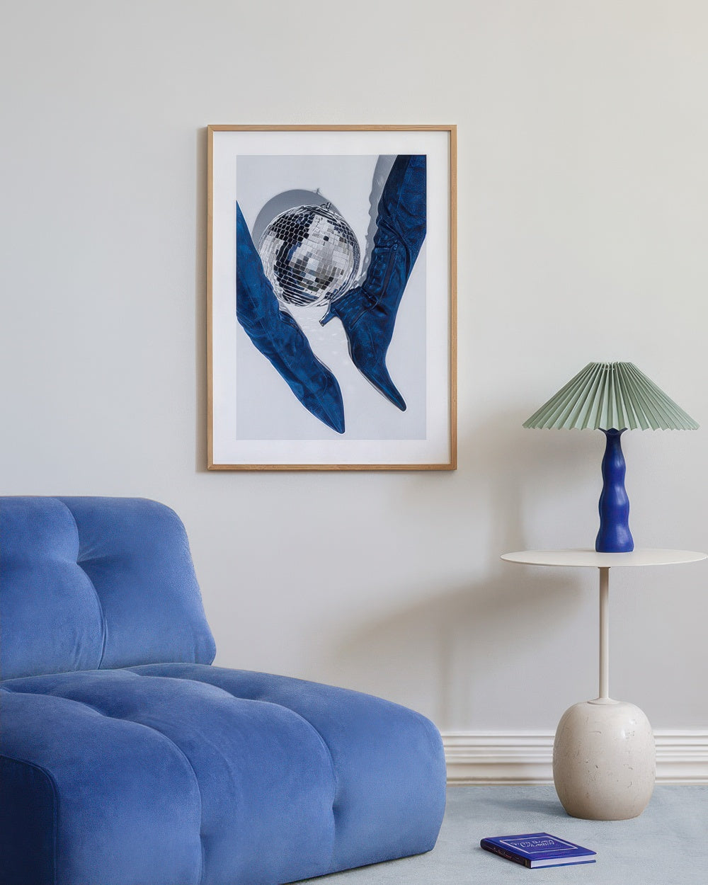 Blue Disco Print