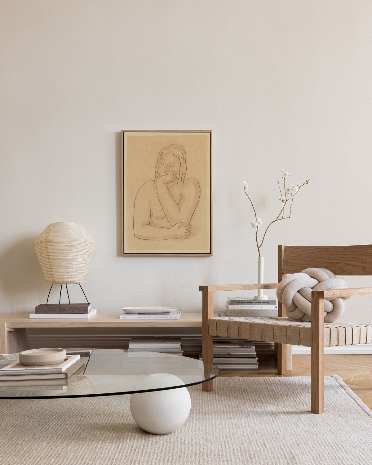 Mikuláš Galanda - Seated Canvas print