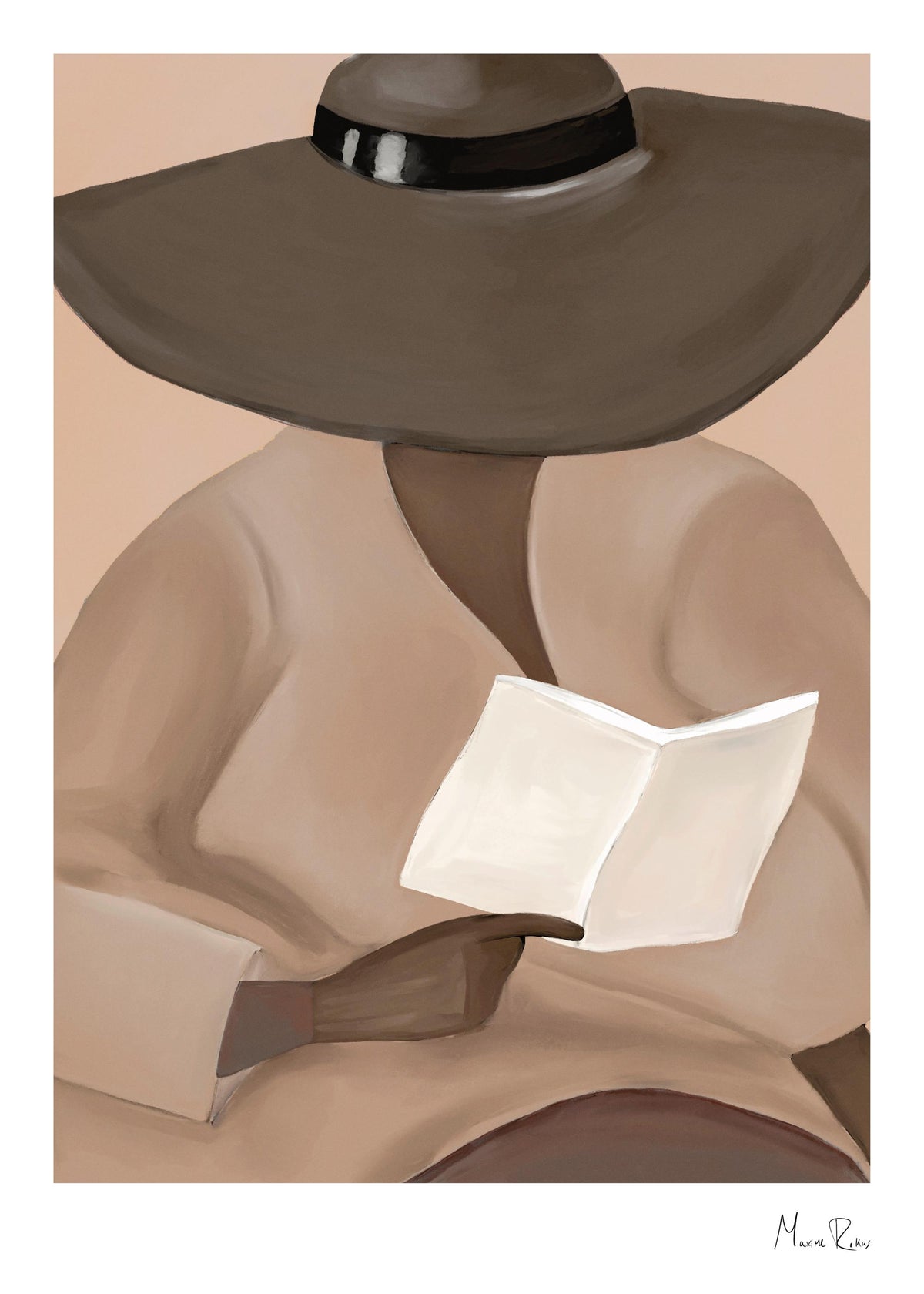Maxime Rokus - Reading Hat Print
