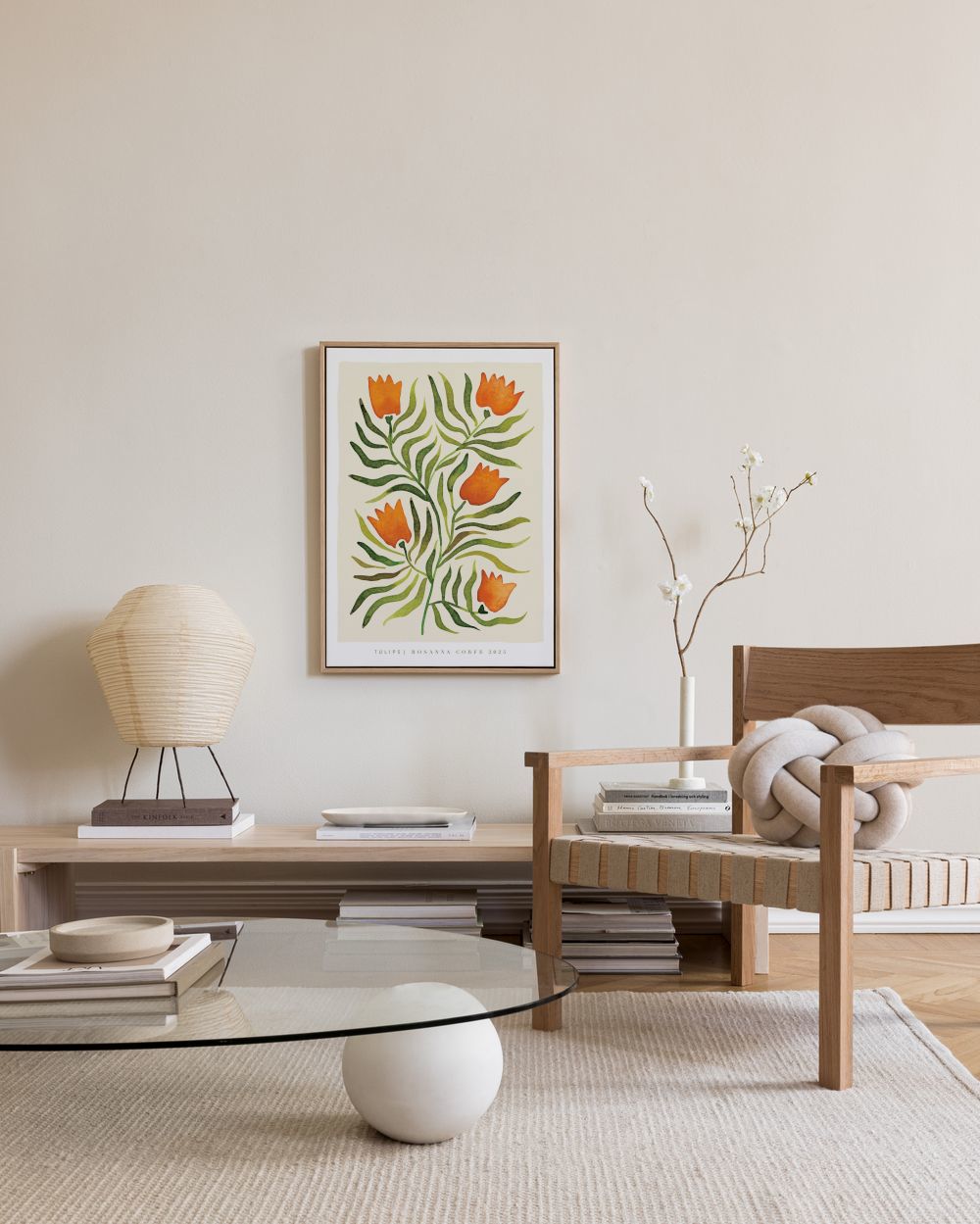 Rosanna Corfe - Tulips Canvas print
