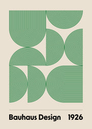 Bauhaus Design Arches Print