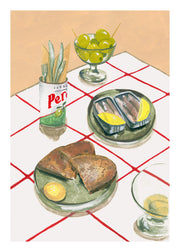 Laura Page - Wine Night Print