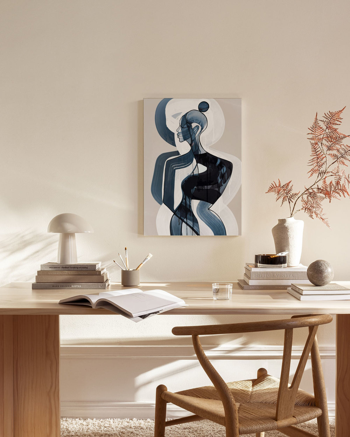 Peytil - Blau Serenity Canvas print