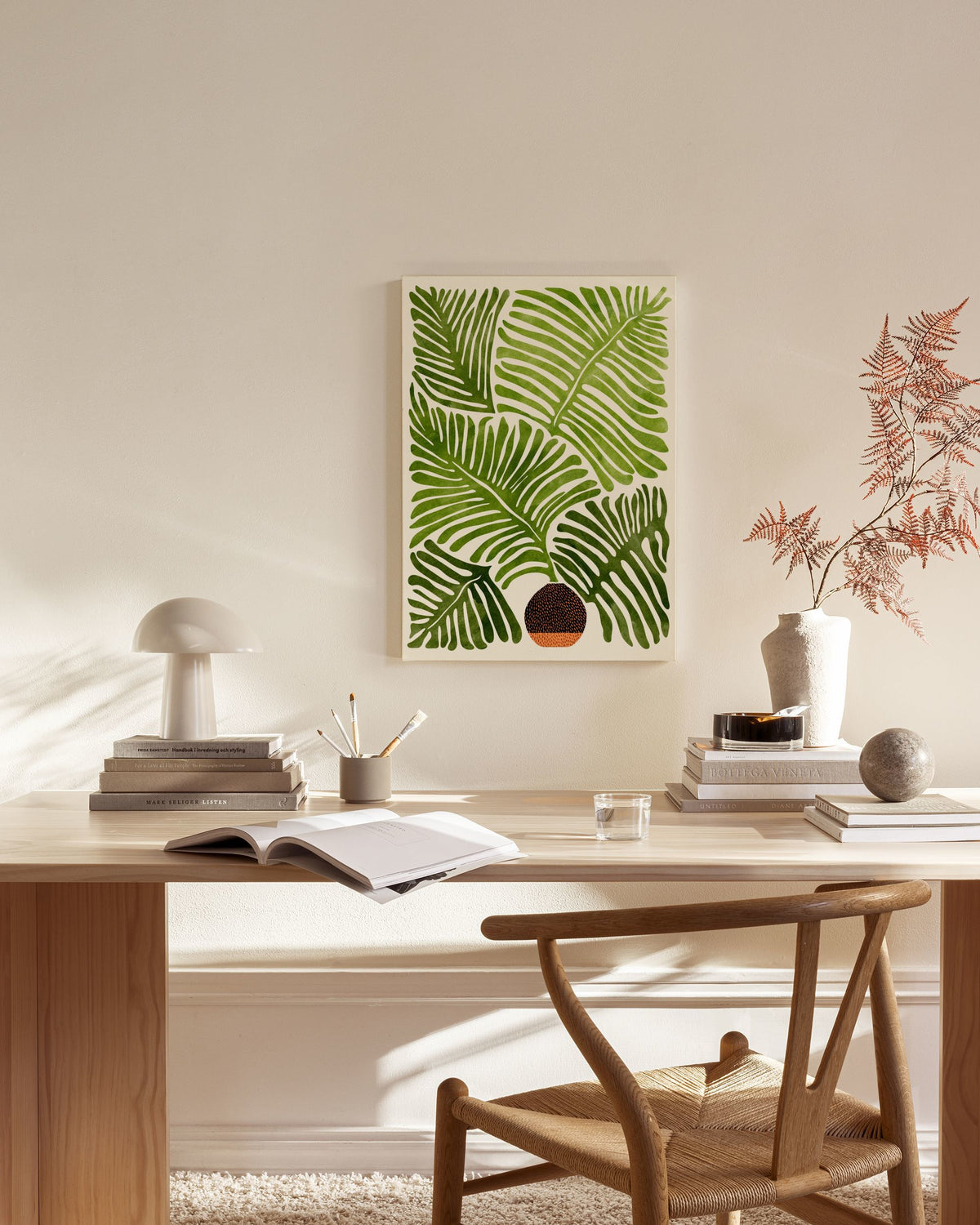 Kristian Gallagher - Summer Fern Canvas print