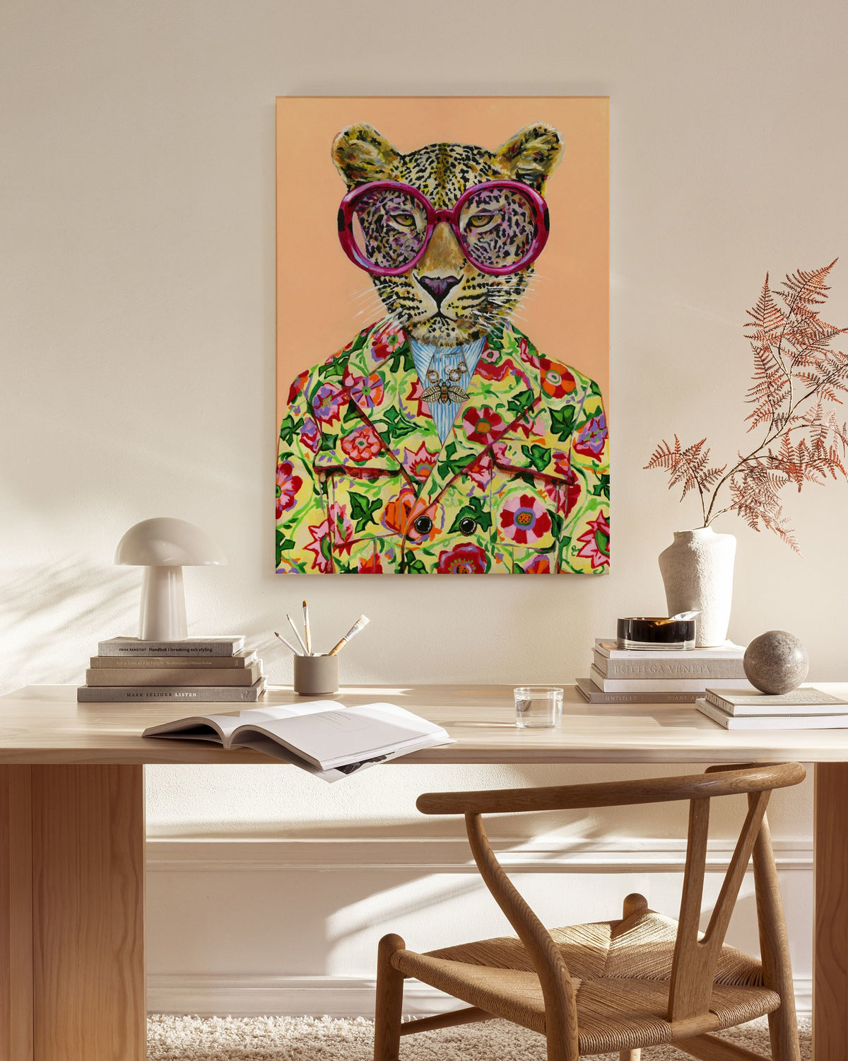 Heather Perry - Artsy Leopard Canvas print